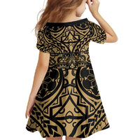 Austral Islands Family Matching Mermaid Dress and Hawaiian Shirt Tuhaa Pae Penu Stars Necklace Gold - Polynesian Pride