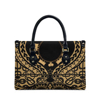 Austral Islands Leather Bag Tuhaa Pae Penu Stars Necklace Gold - Polynesian Pride