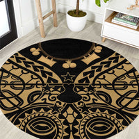 Austral Islands Round Carpet Tuhaa Pae Penu Stars Necklace Gold - Polynesian Pride