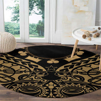 Austral Islands Round Carpet Tuhaa Pae Penu Stars Necklace Gold - Polynesian Pride