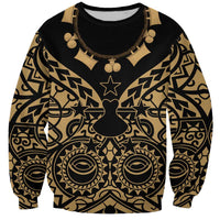 Austral Islands Sweatshirt Tuhaa Pae Penu Stars Necklace Gold LT14 Unisex Gold - Polynesian Pride