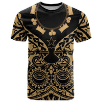 Austral Islands T Shirt Tuhaa Pae Penu Stars Necklace Gold - Polynesian Pride