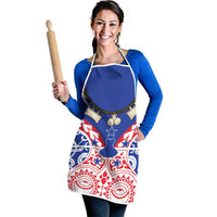 Austral Islands Apron Tuhaa Pae Penu Stars Necklace Red LT14 - Polynesian Pride