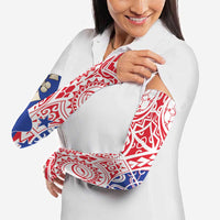 Austral Islands Arm Sleeves Tuhaa Pae Penu Stars Necklace Red - Polynesian Pride