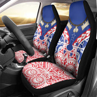 Austral Islands Car Seat Cover Tuhaa Pae Penu Stars Necklace Red - Polynesian Pride