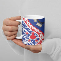 Austral Islands Ceramic Mug Tuhaa Pae Penu Stars Necklace Red - Polynesian Pride