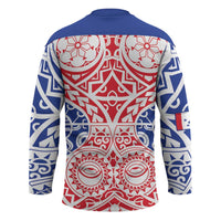 Austral Islands Hockey Jersey Tuhaa Pae Penu Stars Necklace Red LT14 - Polynesian Pride