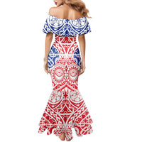 Austral Islands Mermaid Dress Tuhaa Pae Penu Stars Necklace Red - Polynesian Pride