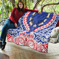 Austral Islands Quilt Tuhaa Pae Penu Stars Necklace Red - Polynesian Pride