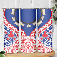 Austral Islands Skinny Tumbler Tuhaa Pae Penu Stars Necklace Red - Polynesian Pride