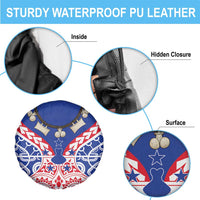 Austral Islands Spare Tire Cover Tuhaa Pae Penu Stars Necklace Red - Polynesian Pride