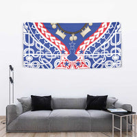 Austral Islands Tapestry Tuhaa Pae Penu Stars Necklace Red - Polynesian Pride