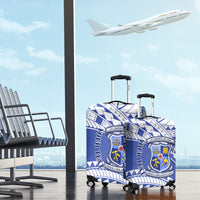 Personalised Samoa St Josephs College Luggage Cover Marist Brothers Samoan Pattern LT14 - Polynesian Pride