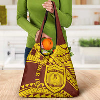 Personalised Samoa College Grocery Bag Samoan Pattern LT14 - Polynesian Pride