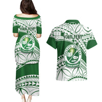 Personalised Samoa Faleata College Couples Matching Puletasi Dress and Hawaiian Shirt Samoan Pattern LT14 - Polynesian Pride