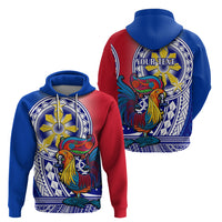 Personalised Philippines Hoodie Filipino Sarimanok With Polynesian Tattoo LT14 - Polynesian Pride