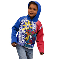Personalised Philippines Kid Hoodie Filipino Sarimanok With Polynesian Tattoo LT14 - Polynesian Pride