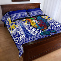 Philippines Quilt Bed Set Filipino Sarimanok With Polynesian Tattoo LT14 - Polynesian Pride