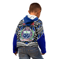 Samoa 685 Kid Hoodie Samoan Coat Of Arms Simple Style LT14 - Polynesian Pride