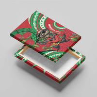 Mele Kalikimaka Hawaii Canvas Wall Art Mongoose Santa With Ohia Lehua LT14 - Polynesian Pride