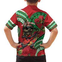 Mele Kalikimaka Hawaii Hawaiian Shirt Mongoose Santa With Ohia Lehua LT14 - Polynesian Pride