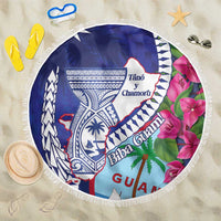 Biba Guam Liberation Day Beach Blanket Tano y Chamoru Latte Stone Blue