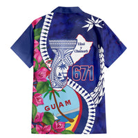 Biba Guam Liberation Day Family Matching Mermaid Dress and Hawaiian Shirt Tano y Chamoru Latte Stone Blue