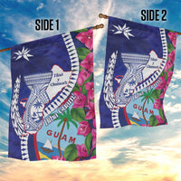 Biba Guam Liberation Day Garden Flag Tano y Chamoru Latte Stone Blue LT14 - Polynesian Pride