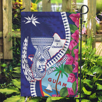Biba Guam Liberation Day Garden Flag Tano y Chamoru Latte Stone Blue LT14 Garden Flag Blue - Polynesian Pride