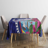 Biba Guam Liberation Day Tablecloth Tano y Chamoru Latte Stone Blue