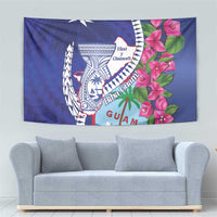 Biba Guam Liberation Day Tapestry Tano y Chamoru Latte Stone Blue