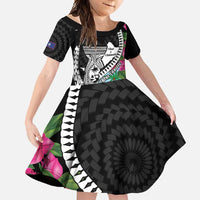 Biba Guam Liberation Day Family Matching Mermaid Dress and Hawaiian Shirt Tano y Chamoru Latte Stone Black