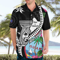 Biba Guam Liberation Day Hawaiian Shirt Tano y Chamoru Latte Stone Black