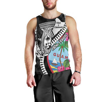 Biba Guam Liberation Day Men Tank Top Tano y Chamoru Latte Stone Black