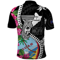 Biba Guam Liberation Day Polo Shirt Tano y Chamoru Latte Stone Black