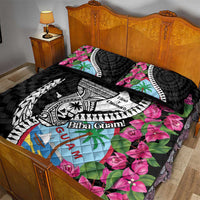 Biba Guam Liberation Day Quilt Bed Set Tano y Chamoru Latte Stone Black