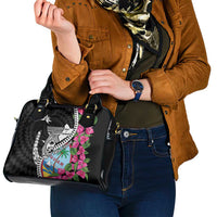 Biba Guam Liberation Day Shoulder Handbag Tano y Chamoru Latte Stone Black