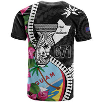 Biba Guam Liberation Day T Shirt Tano y Chamoru Latte Stone Black LT14 - Polynesian Pride