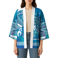 Kuri Dog Waka New Zealand Matariki Kimono Ocean Sharks Maori Tattoo LT14 - Polynesian Pride