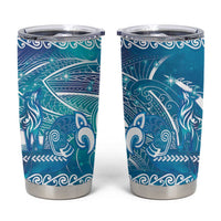 Kuri Dog Waka New Zealand Matariki Tumbler Cup Ocean Sharks Maori Tattoo