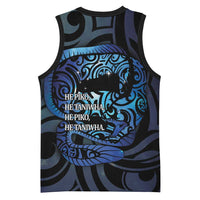 Tuna Eel New Zealand Matariki Basketball Jersey He Piko He Taniwha Maori Pattern LT14 - Polynesian Pride