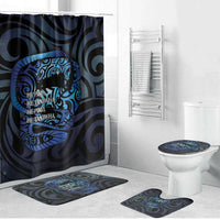 Tuna Eel New Zealand Matariki Bathroom Set He Piko He Taniwha Maori Pattern LT14 Bathroom Set (4 pcs) Purple - Polynesian Pride