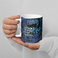 Tuna Eel New Zealand Matariki Ceramic Mug He Piko He Taniwha Maori Pattern LT14 - Polynesian Pride