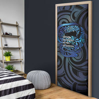 Tuna Eel New Zealand Matariki Door Cover He Piko He Taniwha Maori Pattern LT14 - Polynesian Pride
