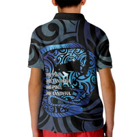Tuna Eel New Zealand Matariki Kid Polo Shirt He Piko He Taniwha Maori Pattern LT14 - Polynesian Pride