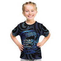 Tuna Eel New Zealand Matariki Kid T Shirt He Piko He Taniwha Maori Pattern LT14 Purple - Polynesian Pride