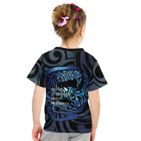 Tuna Eel New Zealand Matariki Kid T Shirt He Piko He Taniwha Maori Pattern LT14 - Polynesian Pride