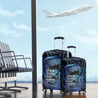Tuna Eel New Zealand Matariki Luggage Cover He Piko He Taniwha Maori Pattern LT14 - Polynesian Pride
