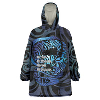Tuna Eel New Zealand Matariki Wearable Blanket Hoodie He Piko He Taniwha Maori Pattern