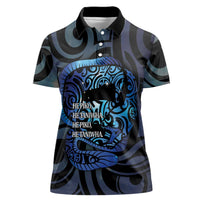 Tuna Eel New Zealand Matariki Women Polo Shirt He Piko He Taniwha Maori Pattern LT14 Female Purple - Polynesian Pride